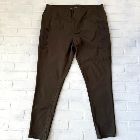 Carhartt Women's Fitted Force Lightweight Leggings in Green Sz XL - Picture 1 of 7